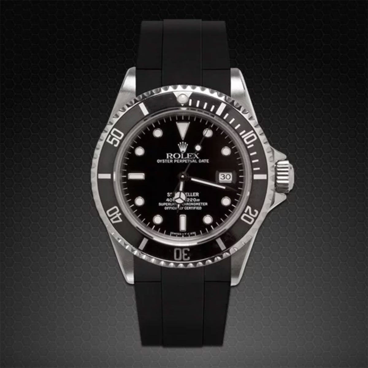 Rolex - Rubber B - Bracelet Caoutchouc Pour Sea-Dweller - Série Velcro ...