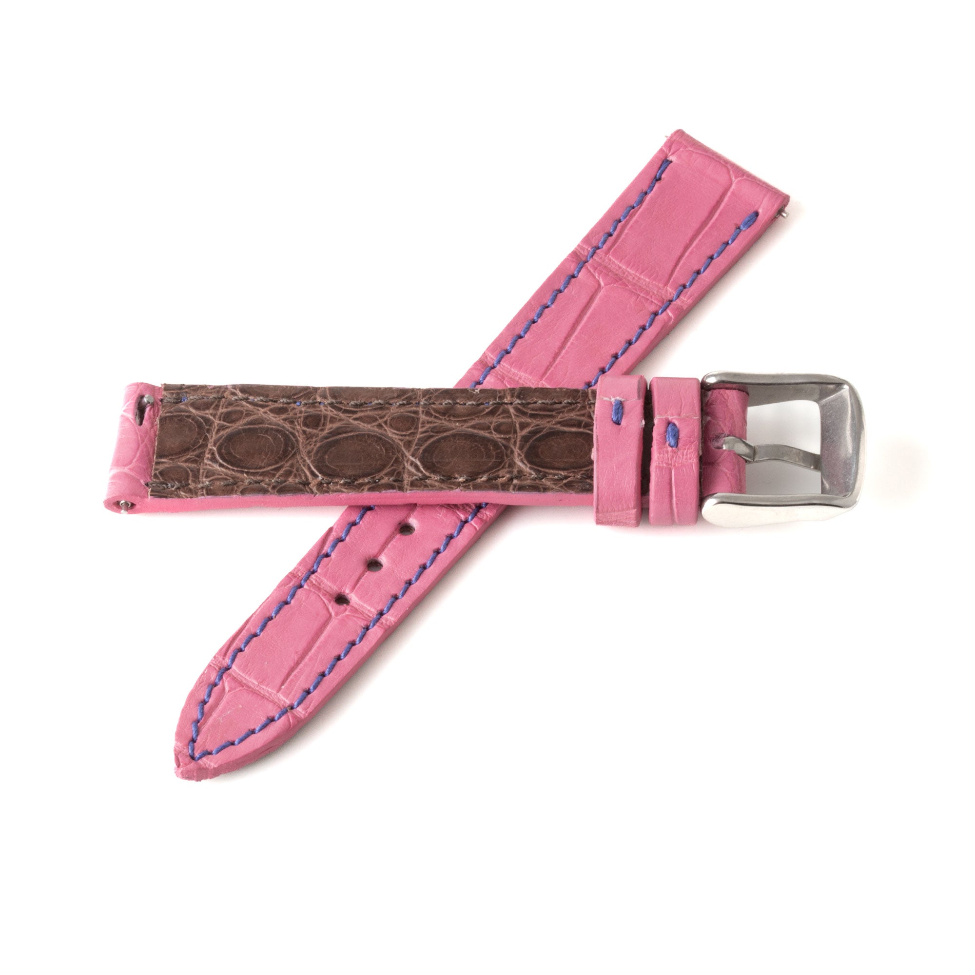 Alligator "Solo" leather watch band - 16mm width (0.63 inches) / Size S (n° 5)