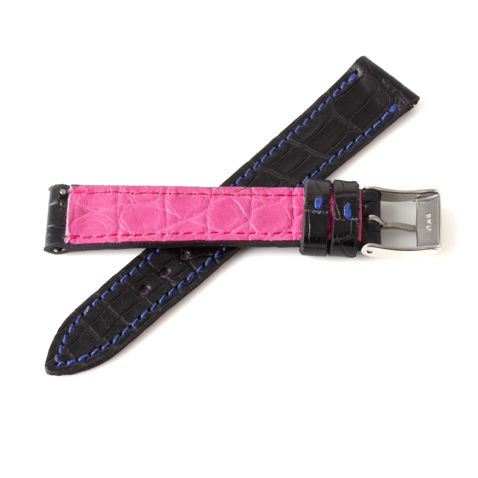 Alligator "Solo" leather watch band - 16mm width (0.63 inches) / Size S (n° 6)