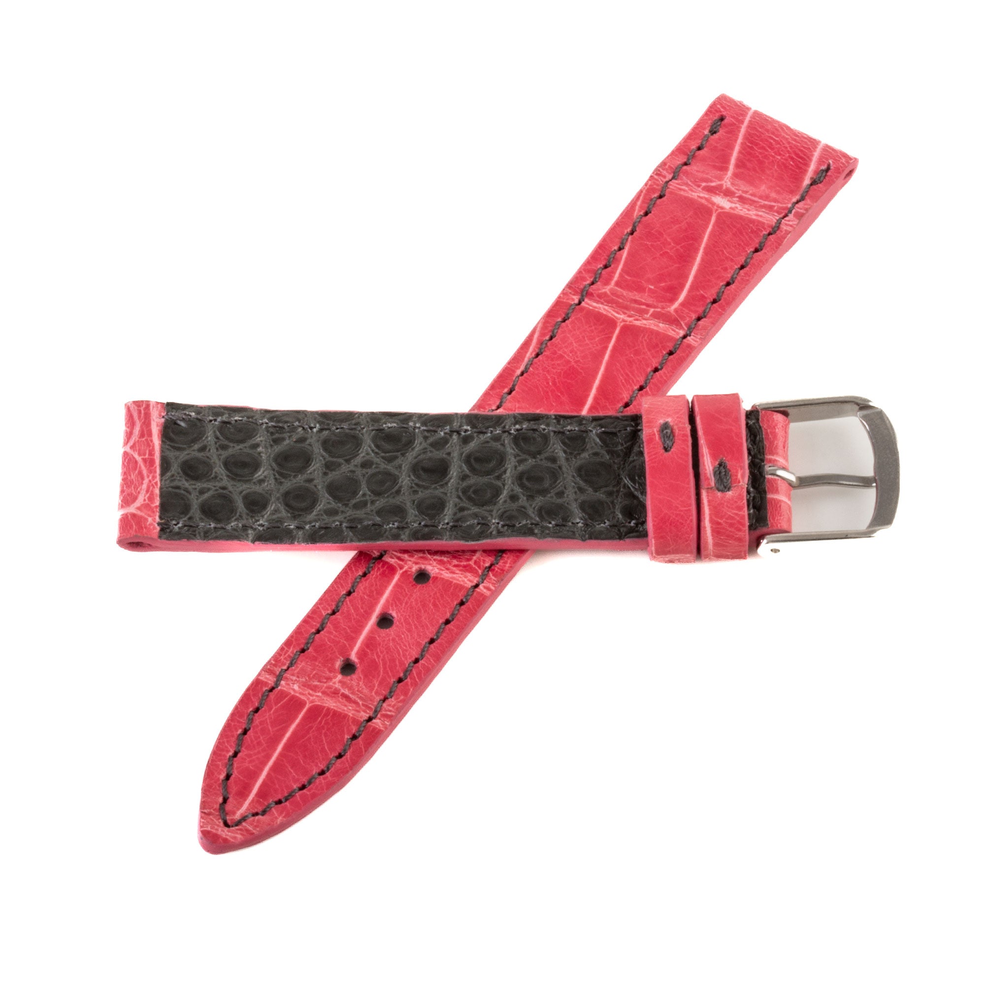 Alligator leather "Solo" watch band - 19mm width (0.75 inches) / Size M (n° 6)