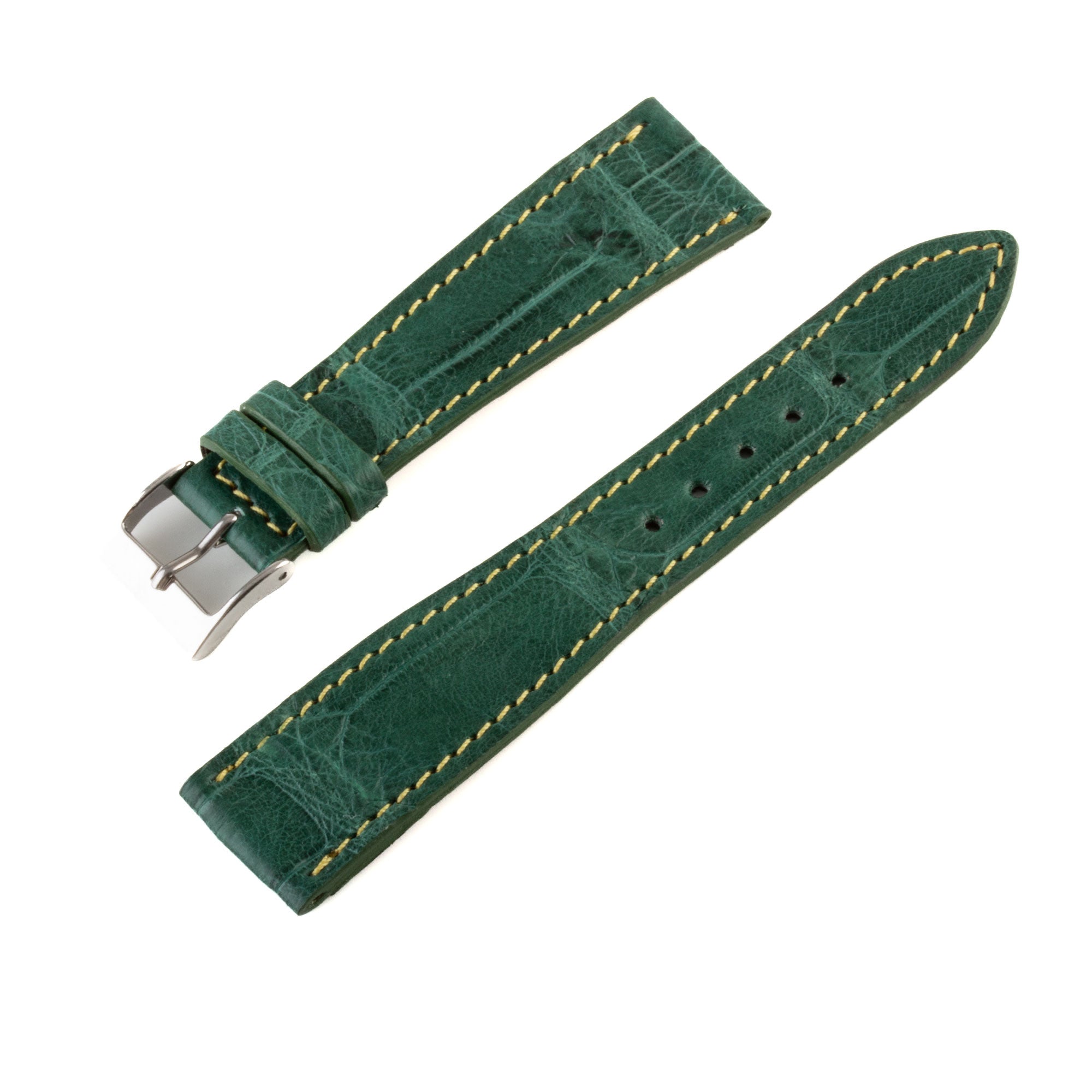 Alligator leather watch band - 20/16 mm width (0.79/0.63 inches) / Size M (n° 2)