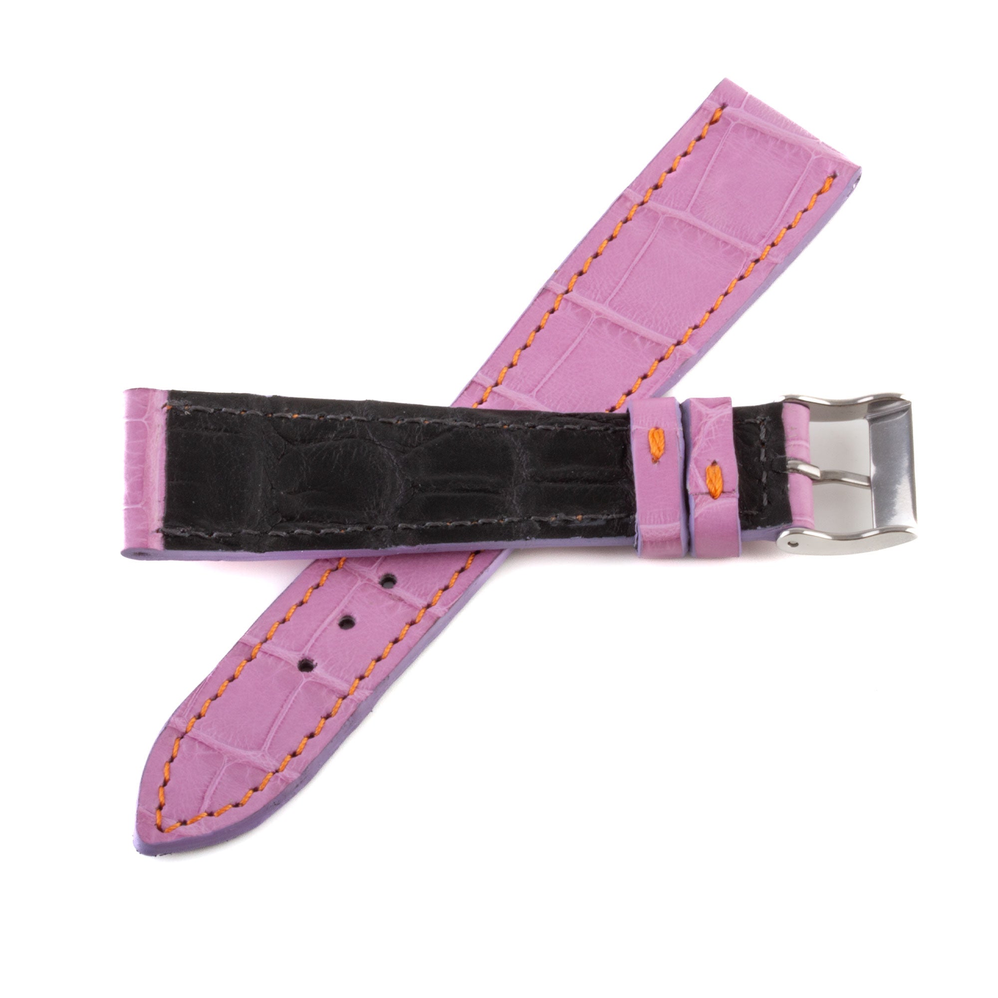 Alligator leather watch band - 20/16 mm width (0.79/0.63 inches) / Size M (n° 3)