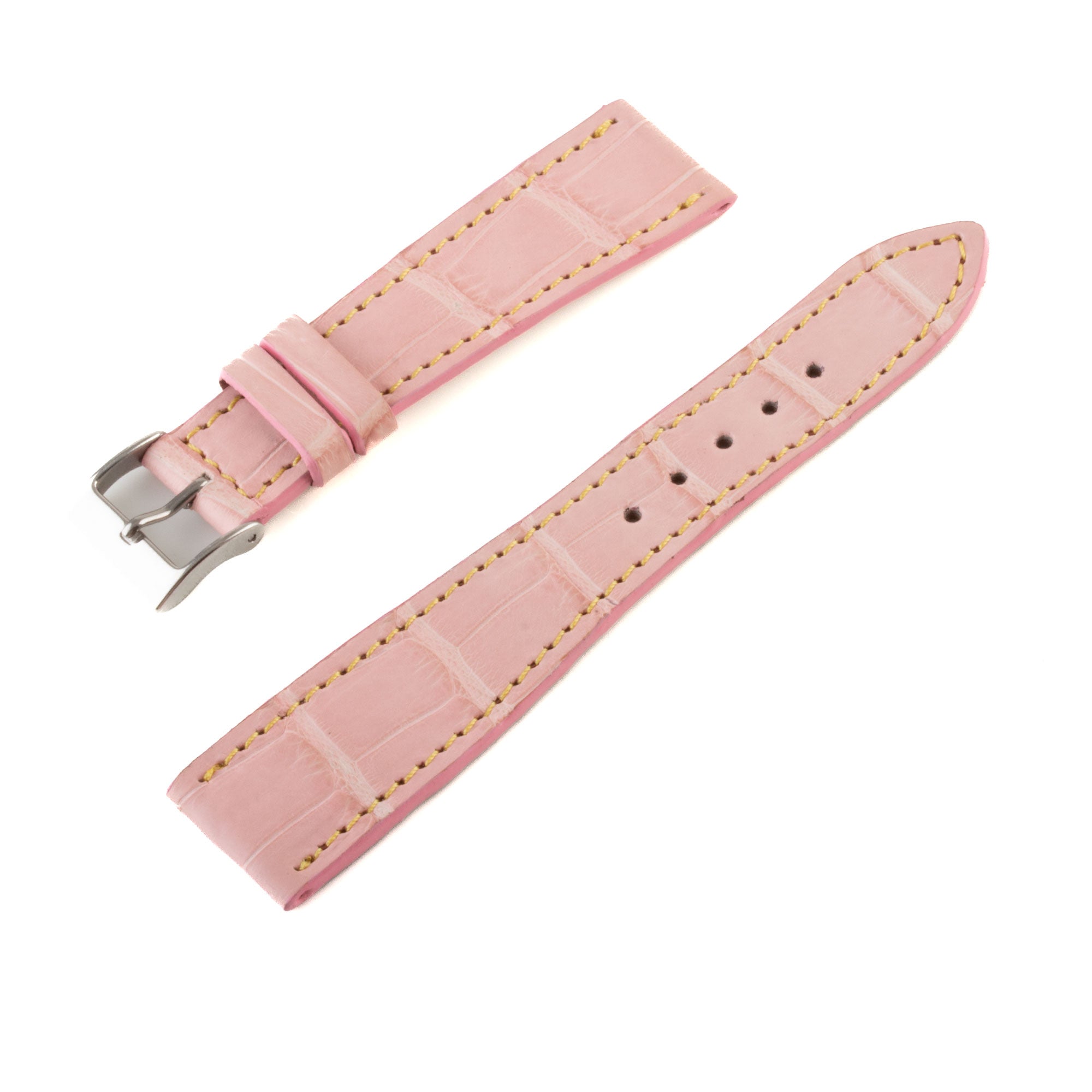 Alligator leather watch band - 20/16 mm width (0.79/0.63 inches) / Size M (n° 4)