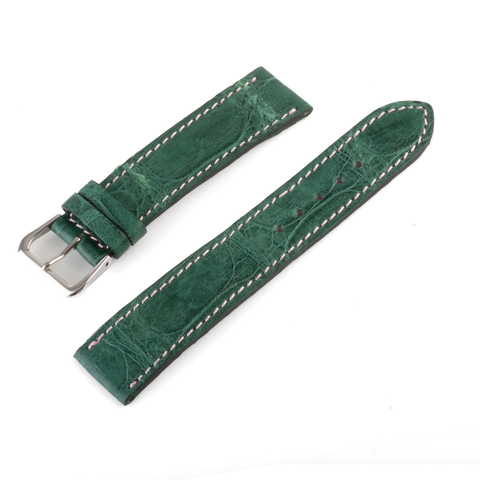 Alligator "Solo" leather watch band - 20mm width (0.79 inches) / Size M (n° 6)