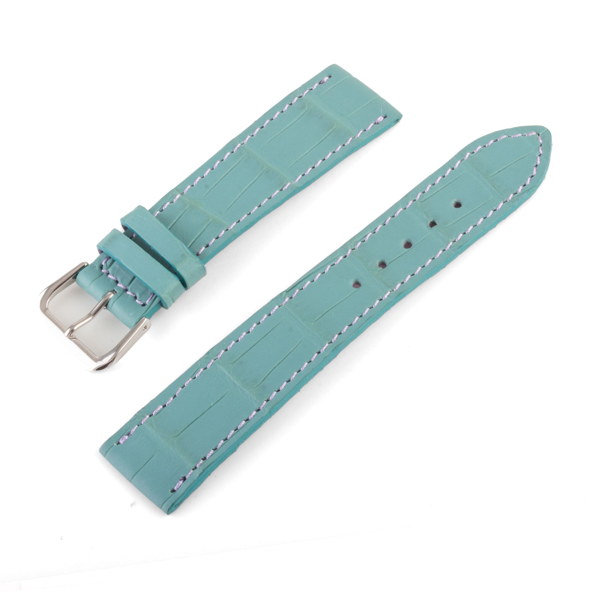 Alligator "Solo" leather watch band - 20mm width (0.79 inches) / Size M (n° 10)