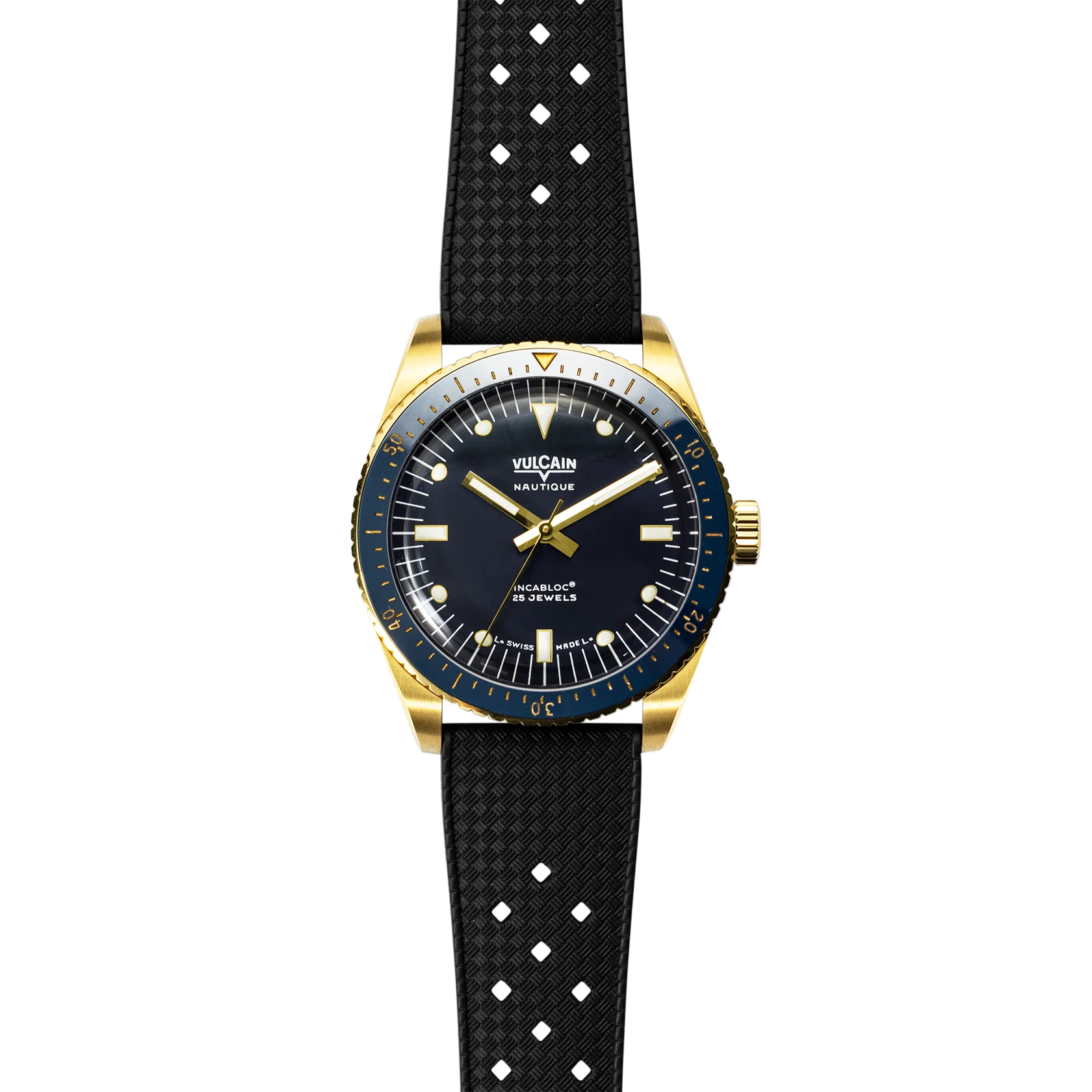 Montre Vulcain - Skindiver Nautique 38mm - Gold & Blue