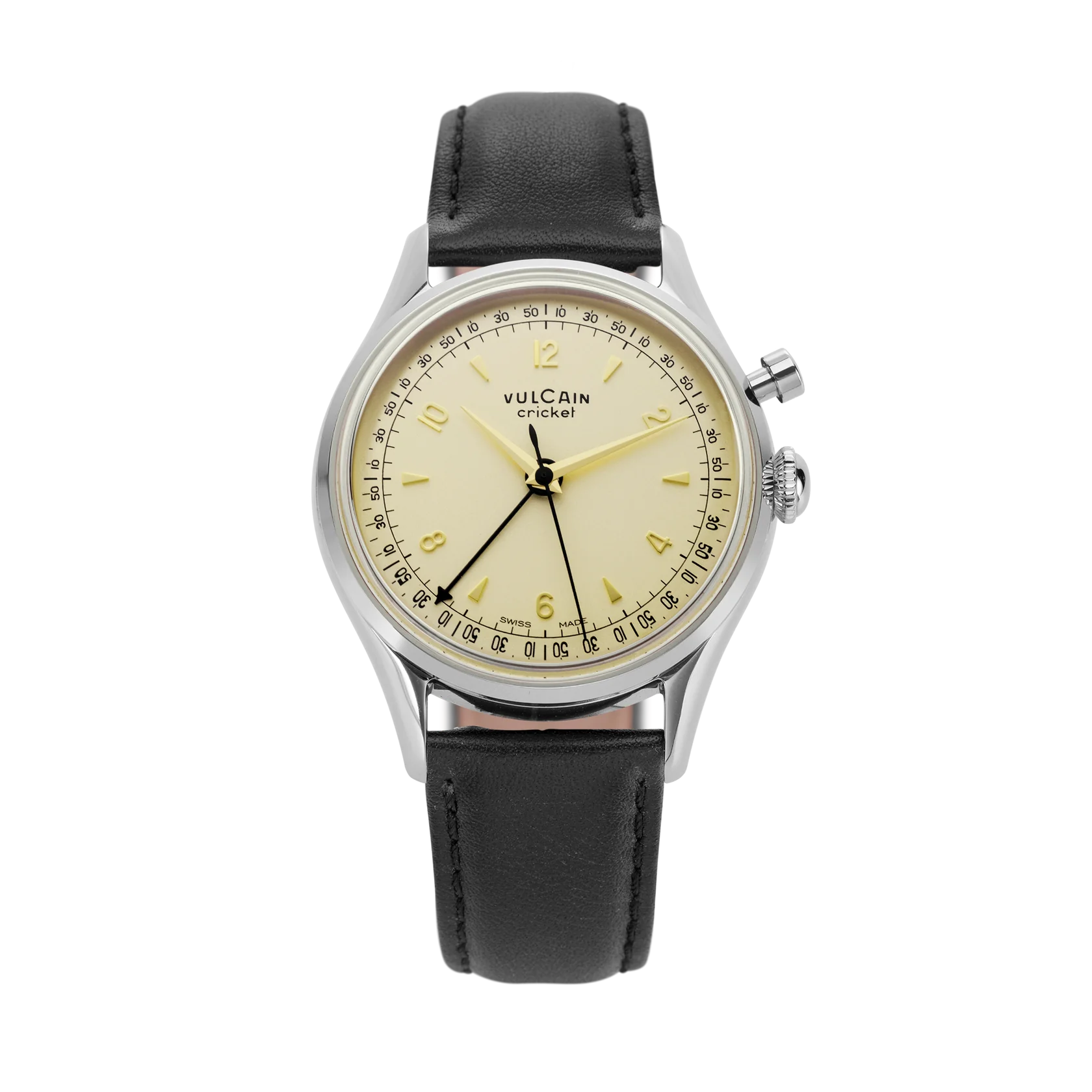 Vulcain Watch - Cricket Tradition 39 mm - Eggshell