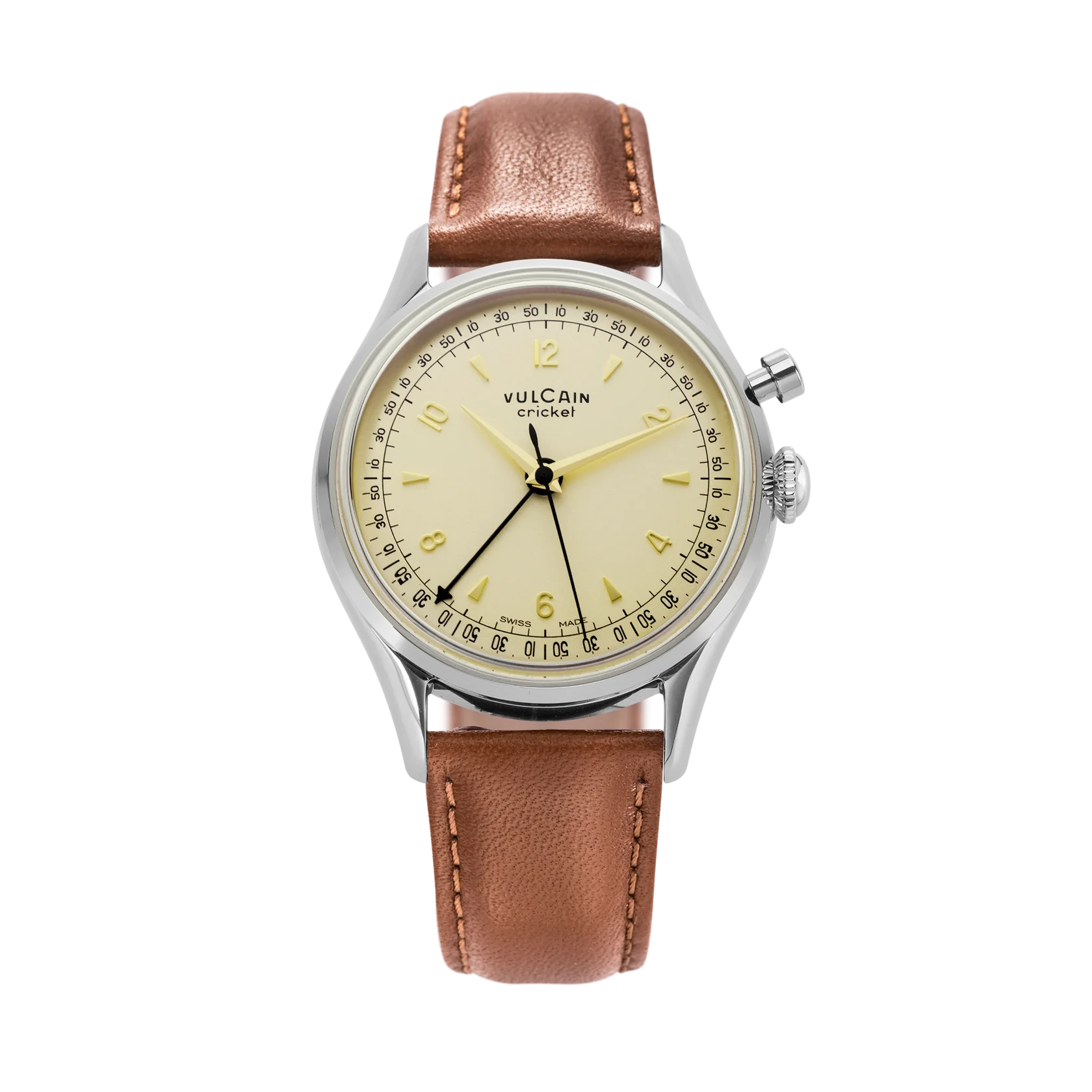 Vulcain Watch - Cricket Tradition 36 mm - Eggshell