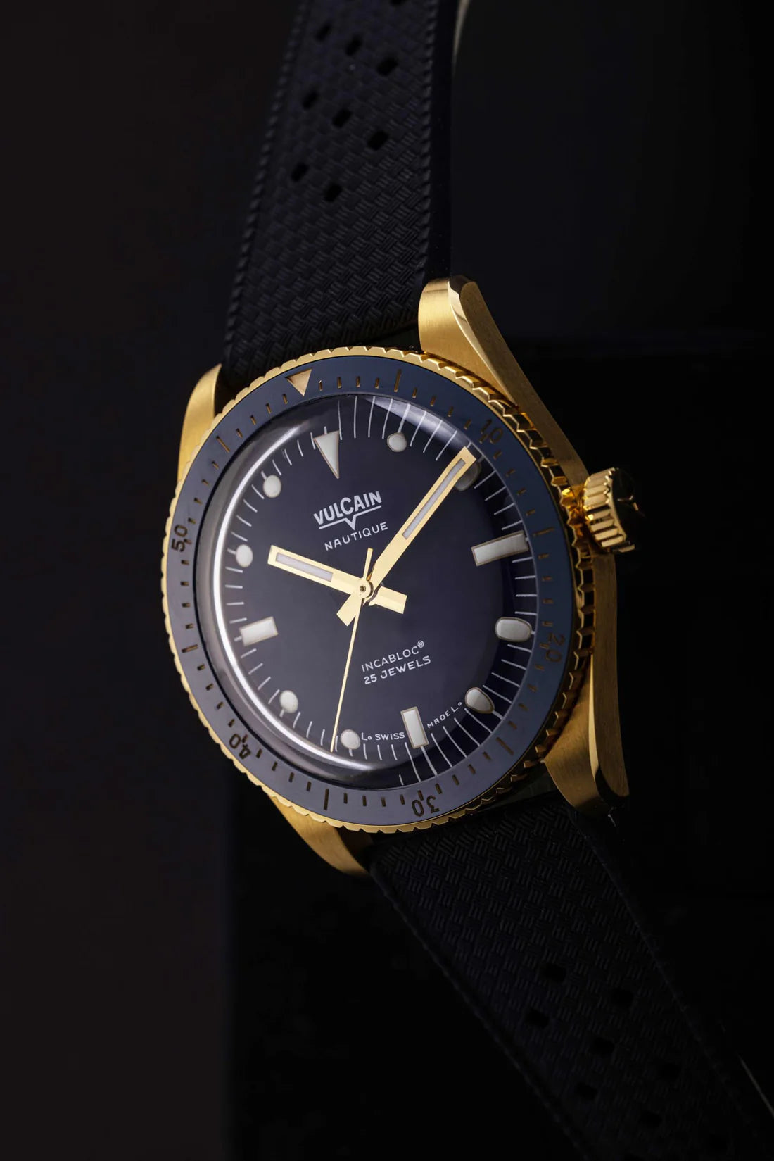 Montre Vulcain - Skindiver Nautique 38mm - Gold & Blue