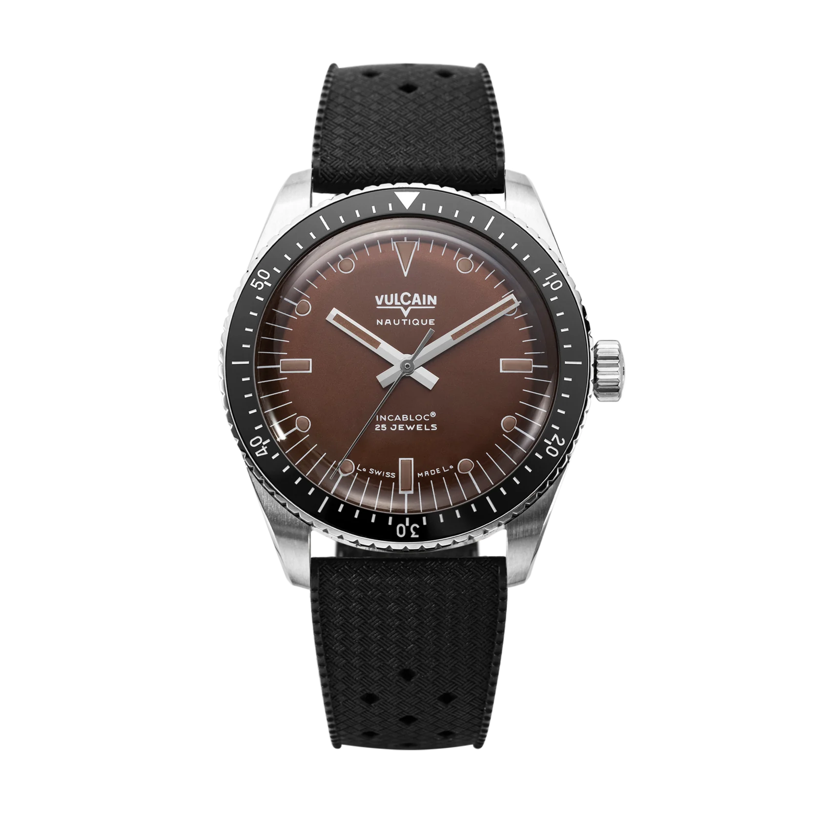 Vulcain Watch - Skindiver Nautique 38mm - "Coca Cola " Brown (metal bracelet + rubber strap included)