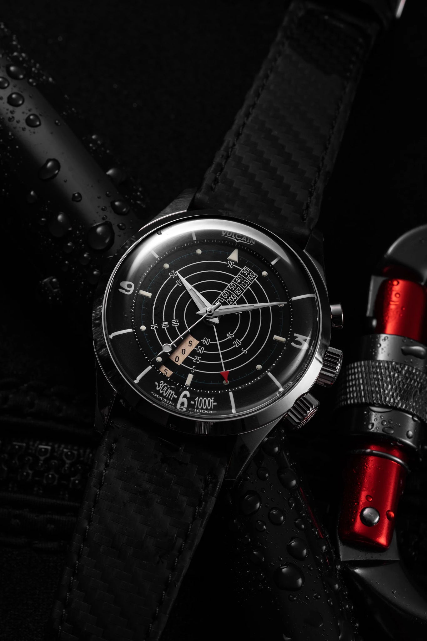 Montre Vulcain - Nautical Heritage 42mm - Black White Luminova