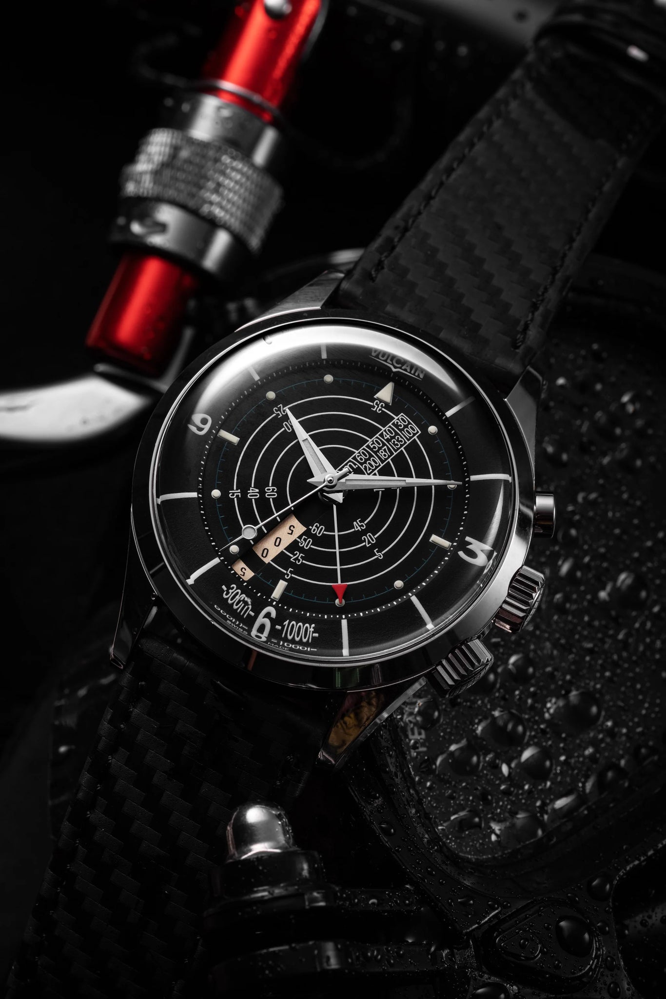 Montre Vulcain - Nautical Heritage 42mm - Black White Luminova