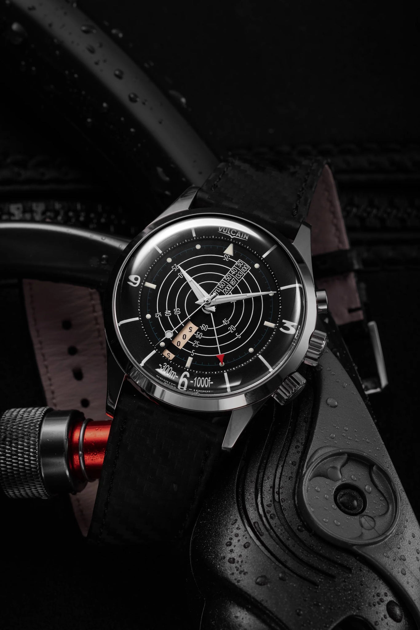 Vulcain Watch - Nautical Heritage 42mm - Black White Luminova