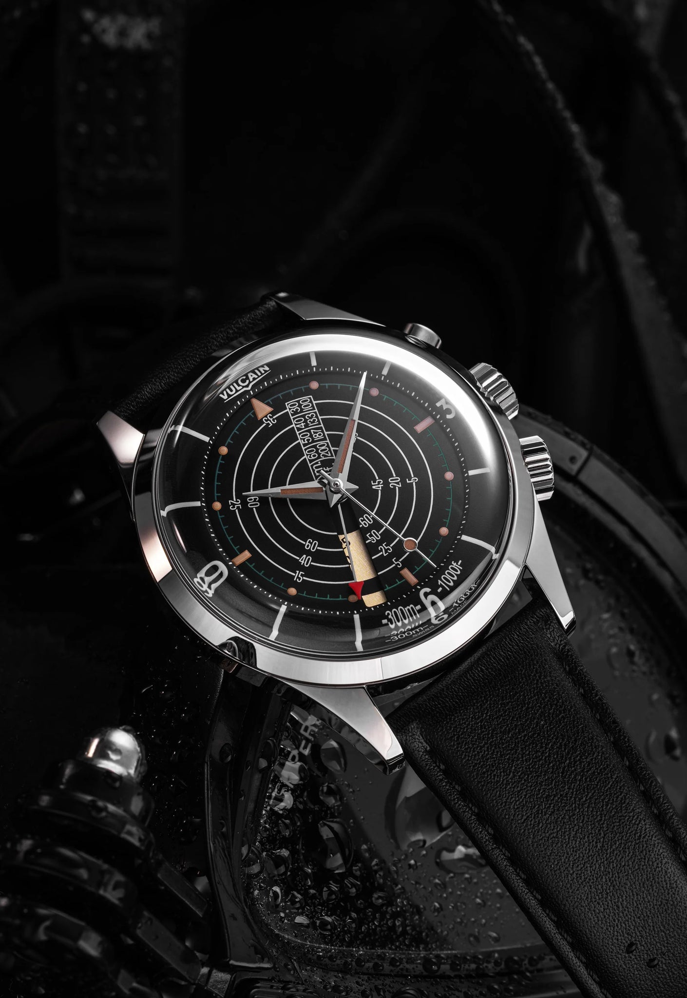 Montre Vulcain - Nautical Heritage 42mm - Black Beige Patina