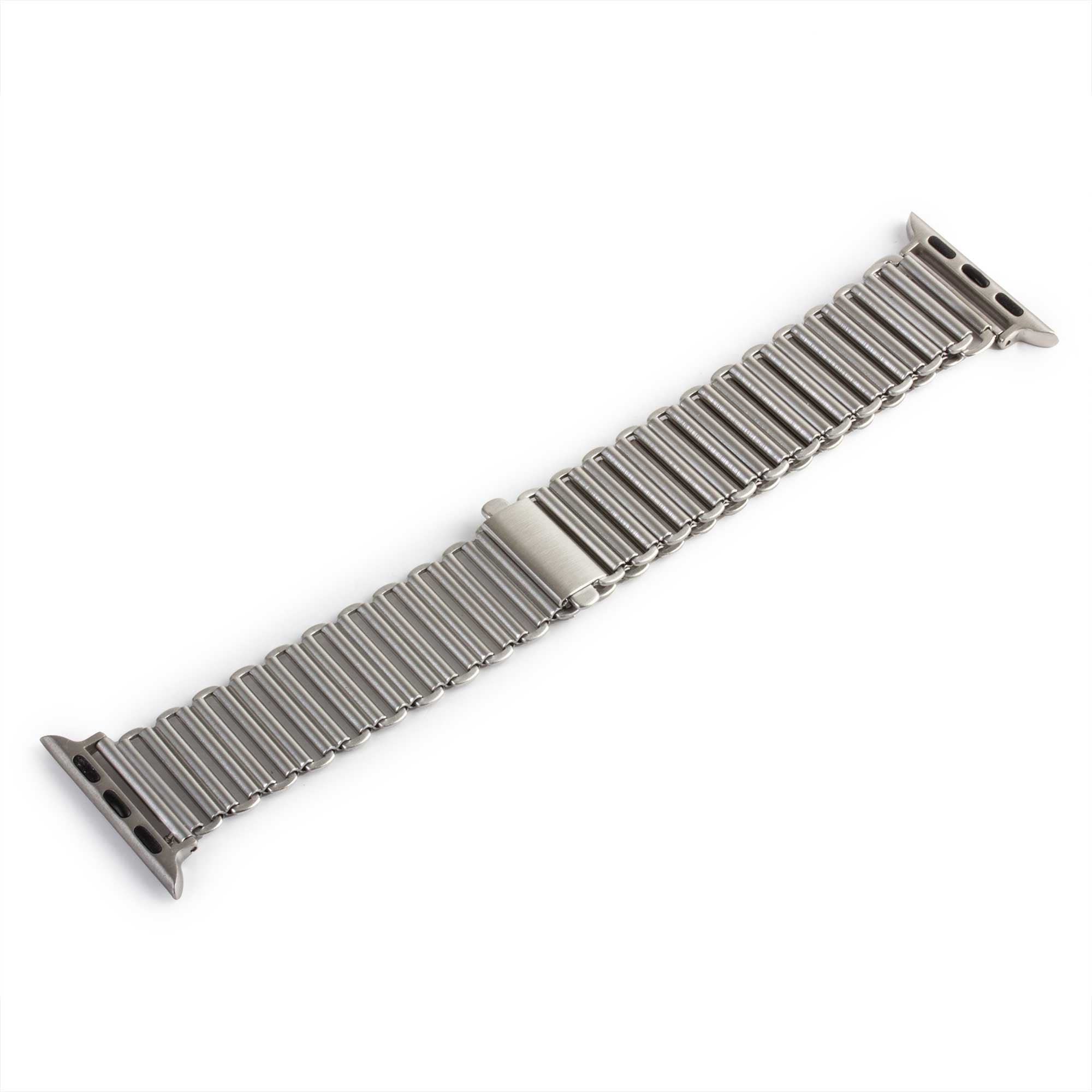 Bonklip - Bracelet-montre métal pour Apple Watch - Acier inox