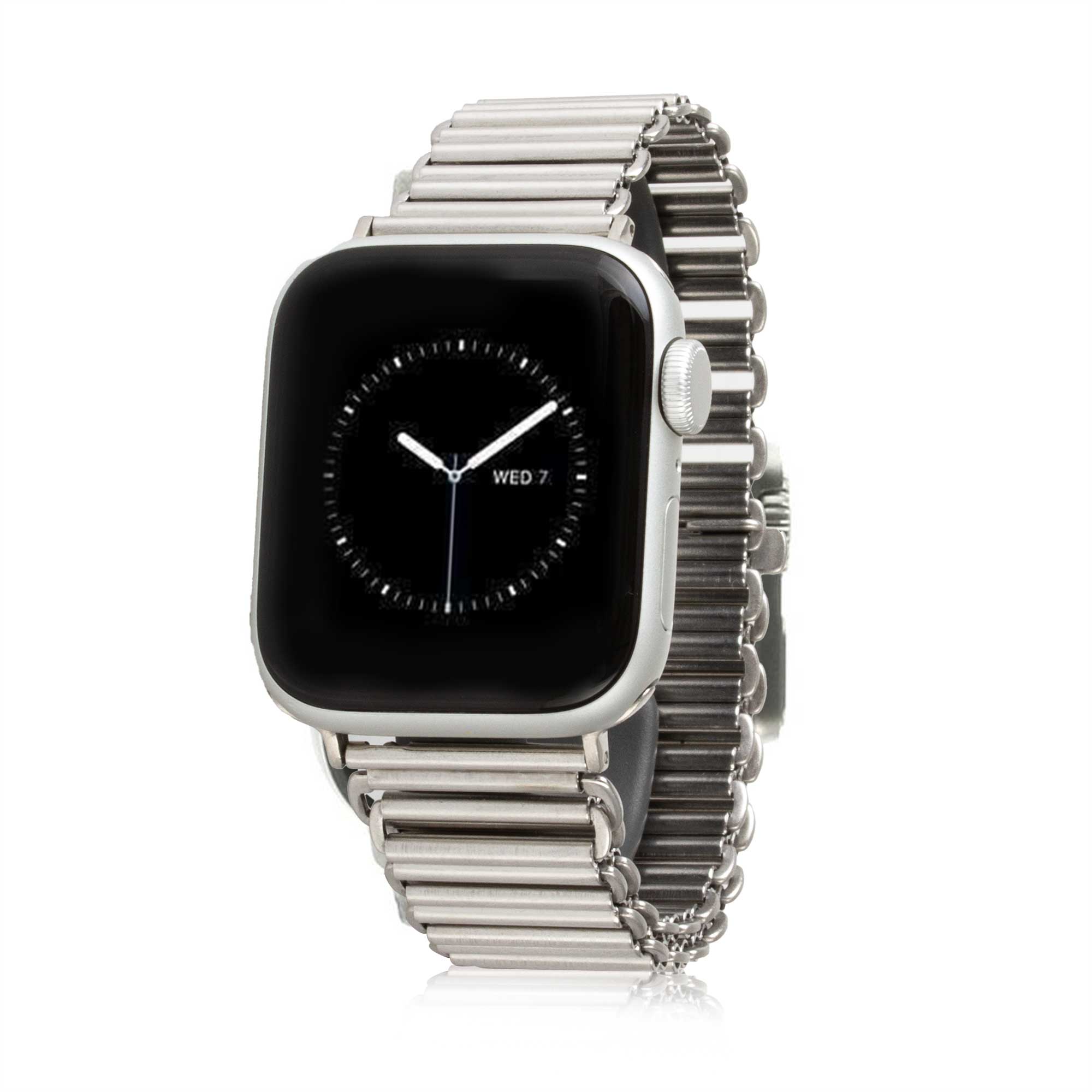 Bonklip - Bracelet-montre métal pour Apple Watch - Acier inox