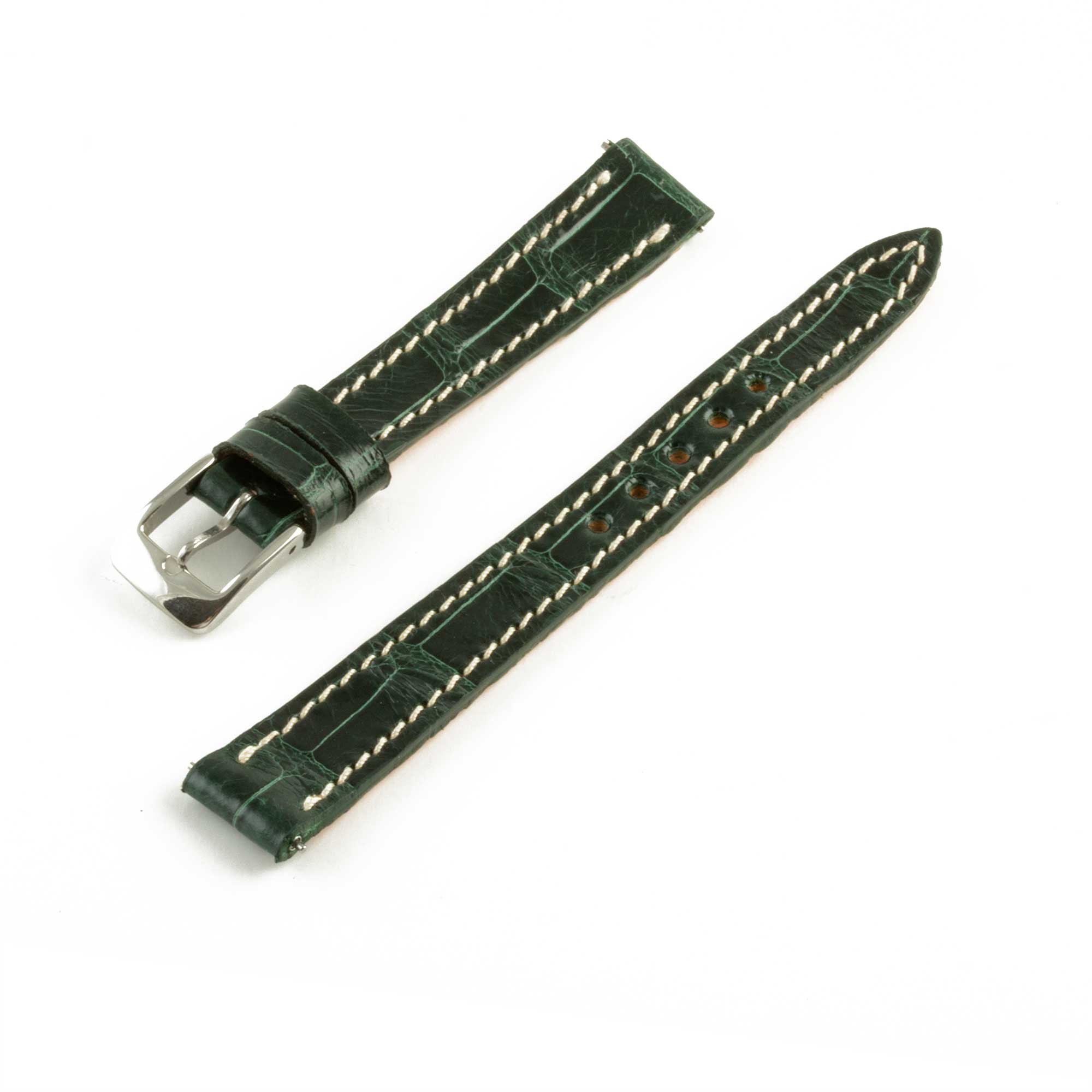 Alligator "Solo" leather watch band - 12mm width (0.47 inches) / Size S (n° 3)