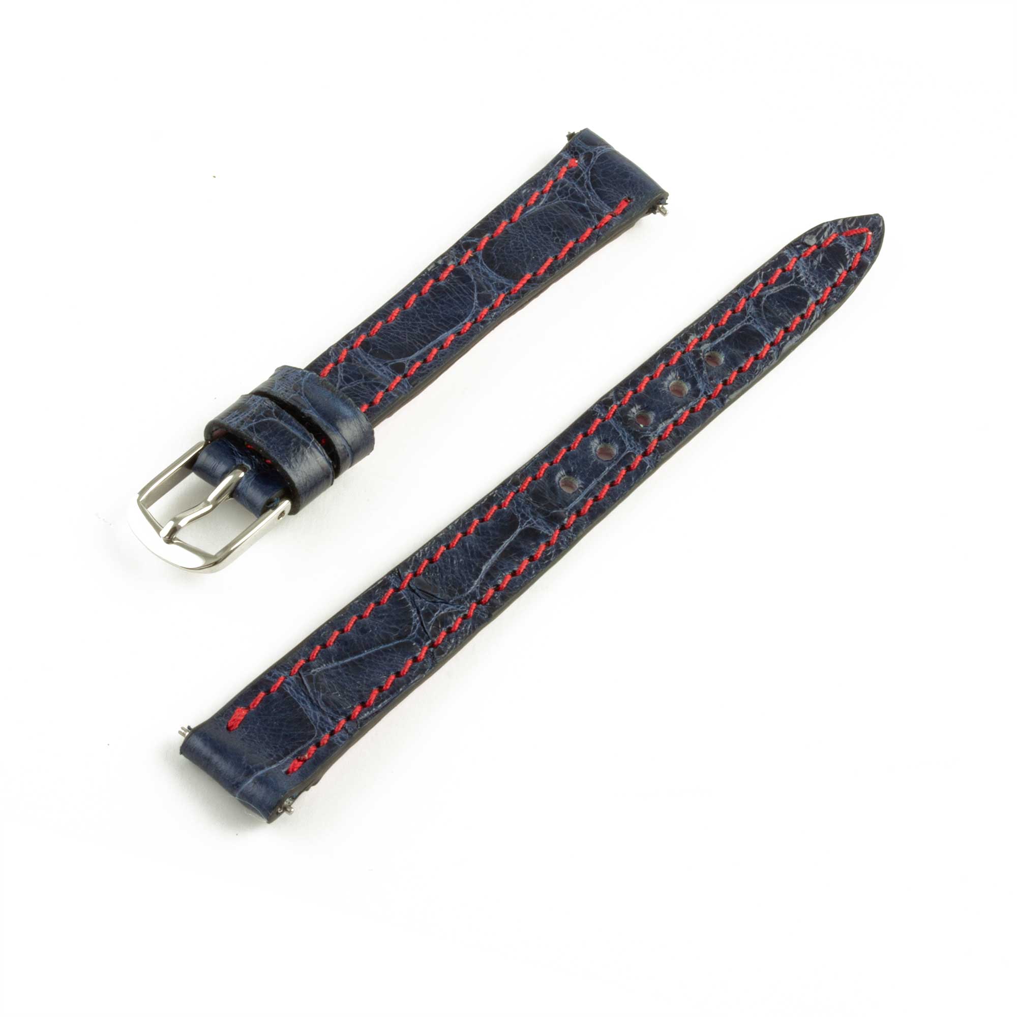 Alligator "Solo" leather watch band - 12mm width (0.47 inches) / Size S (n° 9)