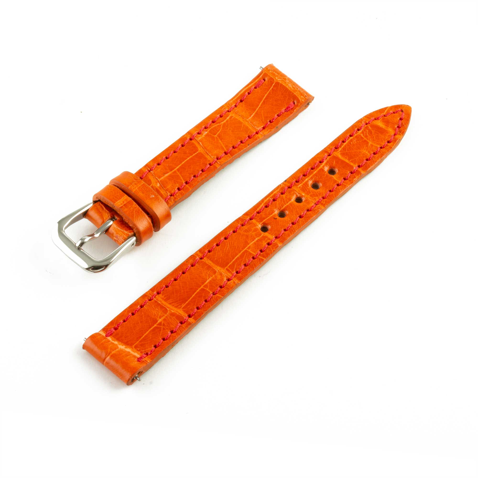 Alligator "Solo" leather watch band - 14mm width (0.55 inches) / Size S (n° 3)