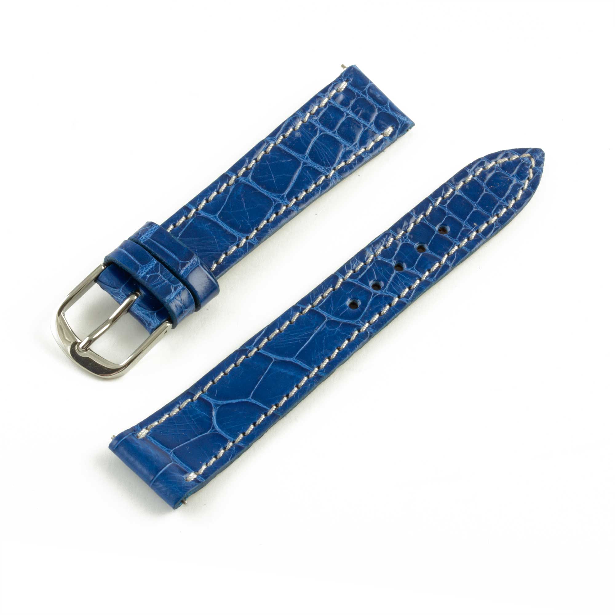 Alligator "Solo" leather watch band - 14mm width (0.55 inches) / Size S (n° 5)