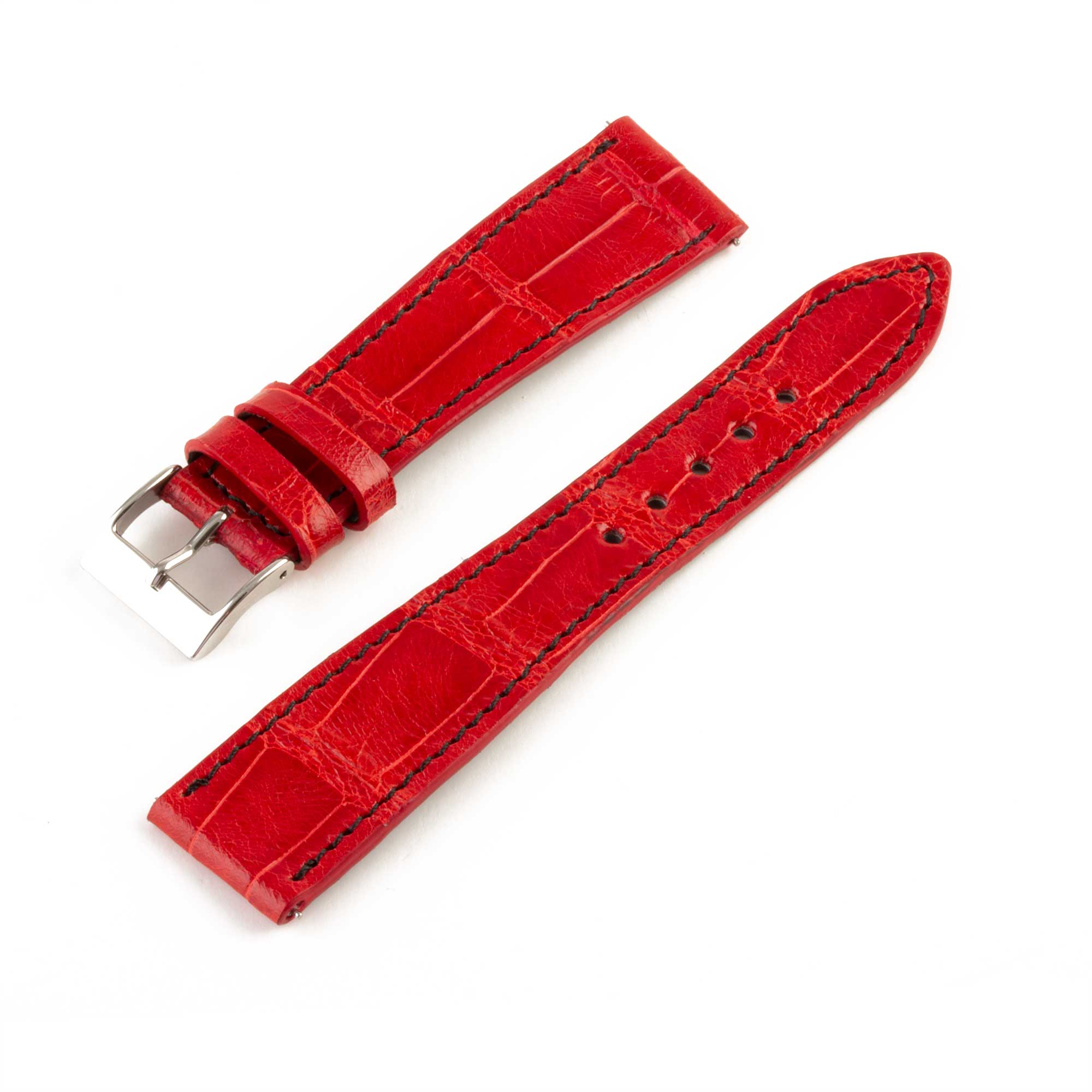 Alligator leather watch band - 20/16 mm width (0.79/0.63 inches) / Size M (n° 5)