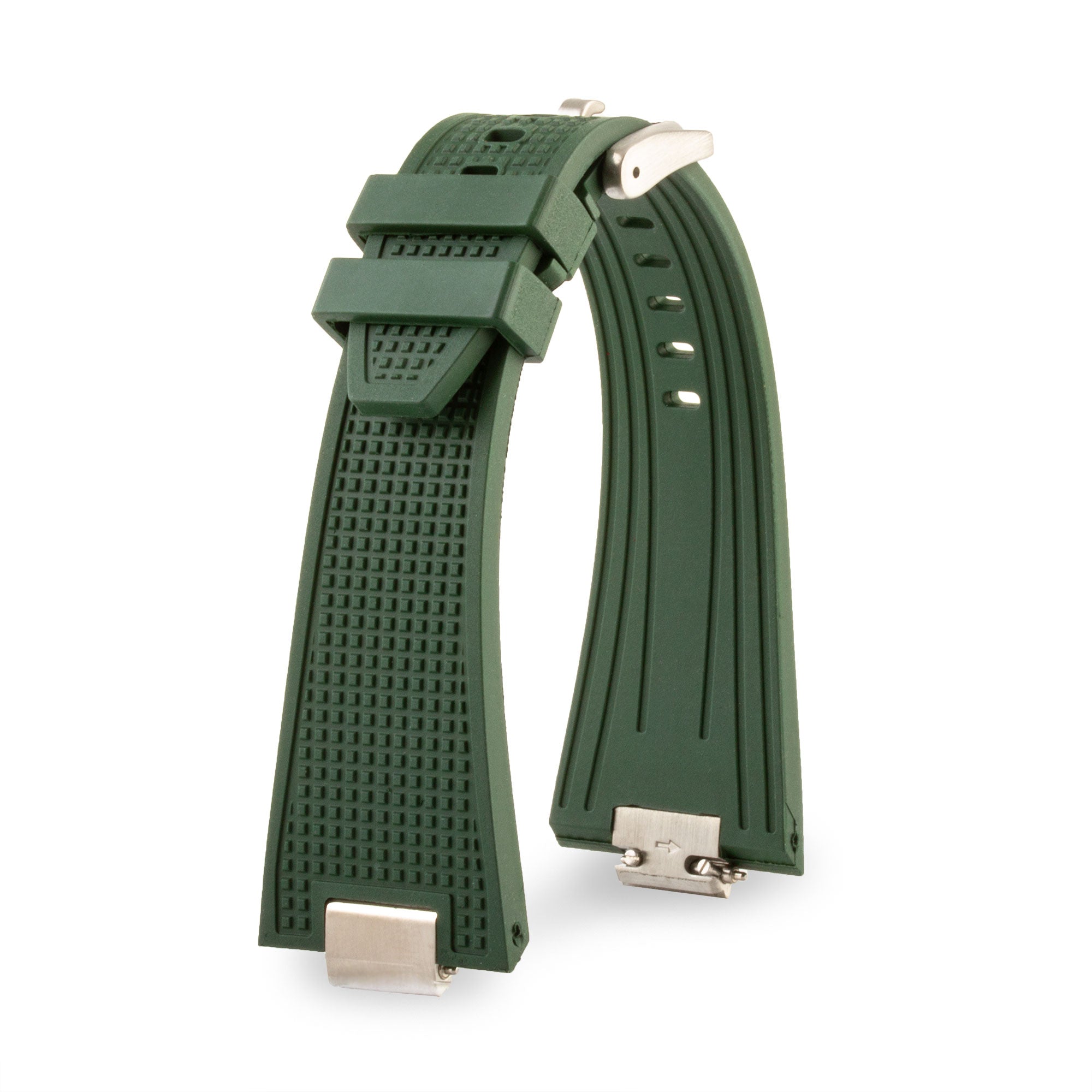 Tissot PRX - Bracelet-montre intégré caoutchouc  - Rubber effet guilloché (noir, bleu, vert...)