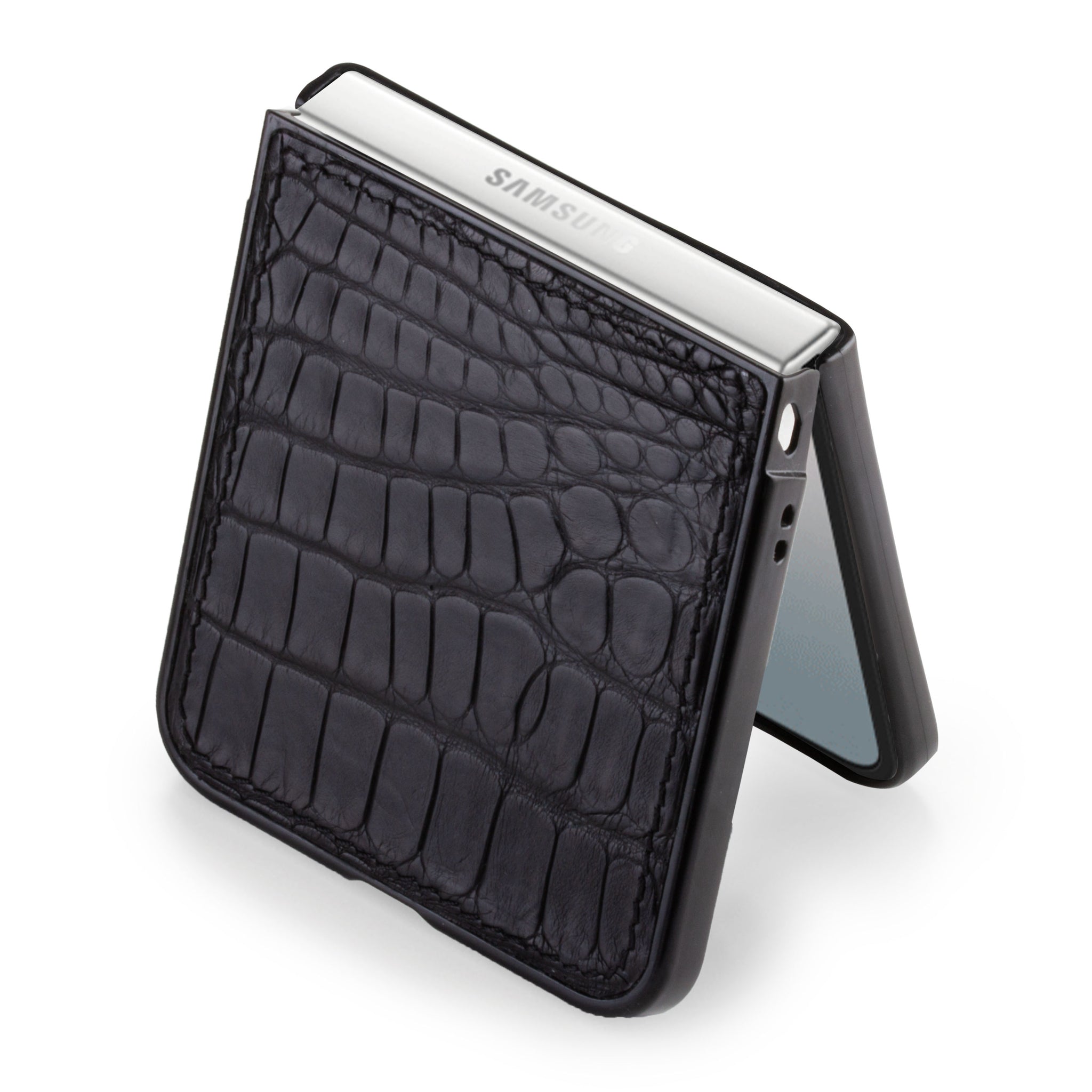 Leather Samsung case / cover - Samsung Galaxy Z Flip 5, 6 - Genuine alligator