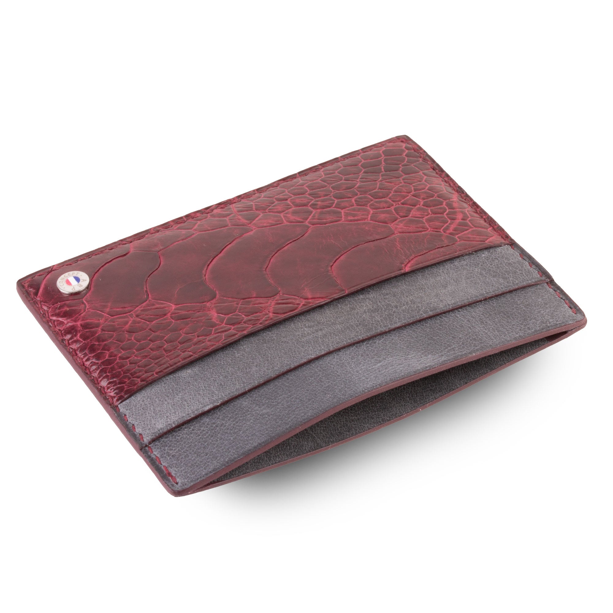 Credit card holder "Shiny" - Shiny alligator