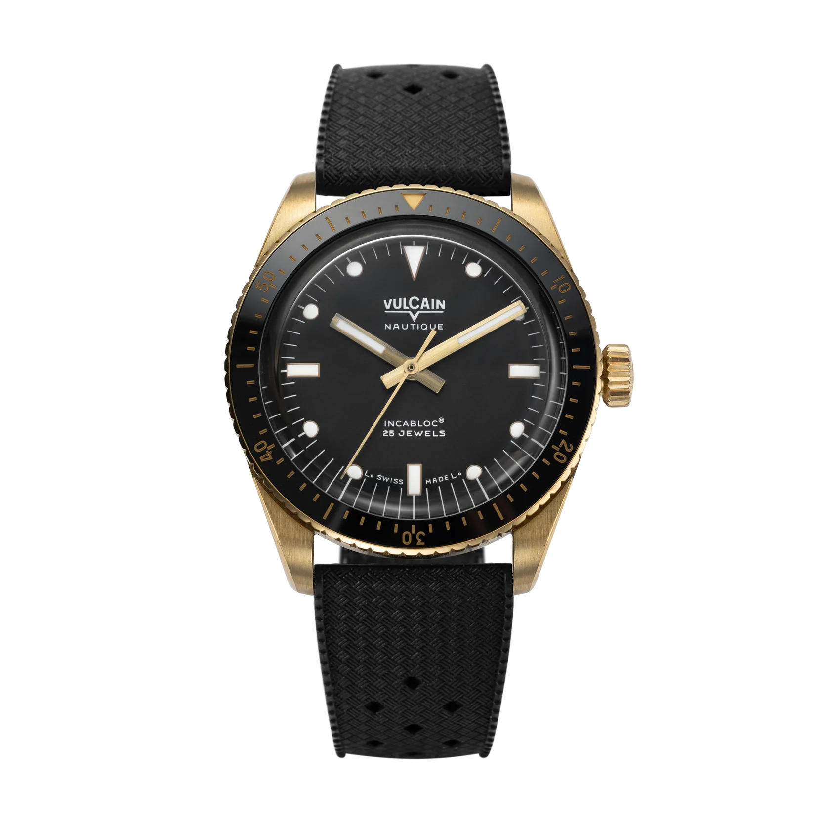 Vulcain Watch - Skindiver Nautique 38mm - Bronze & Black