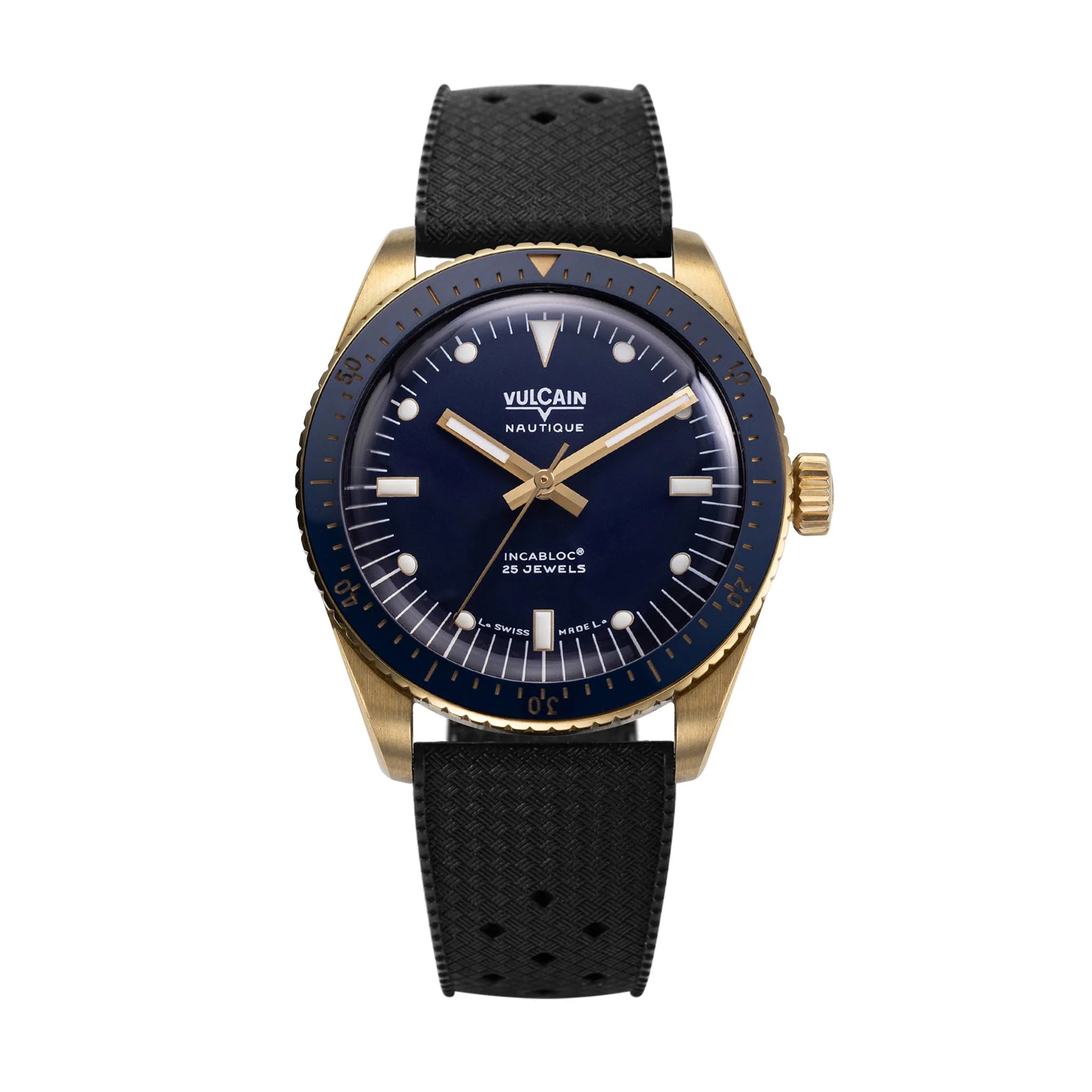 Montre Vulcain - Skindiver Nautique 38mm - Gold & Blue