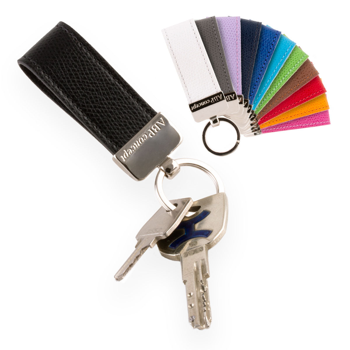 Customized Handmade Leather Volvo Car key Case.Car Key Holder/Case