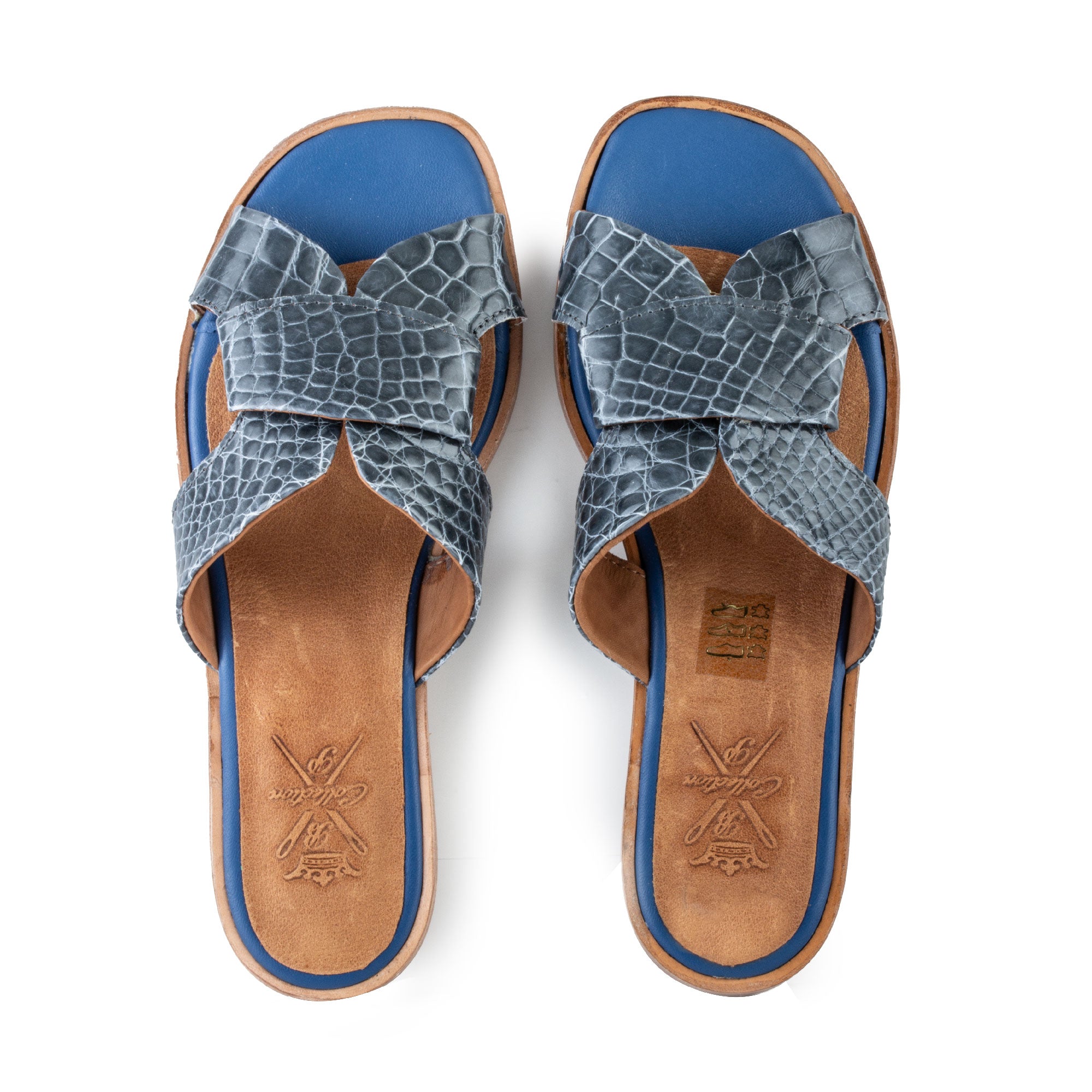 Clearance Sale - Genuine alligator sandals - Size 38 - N°1