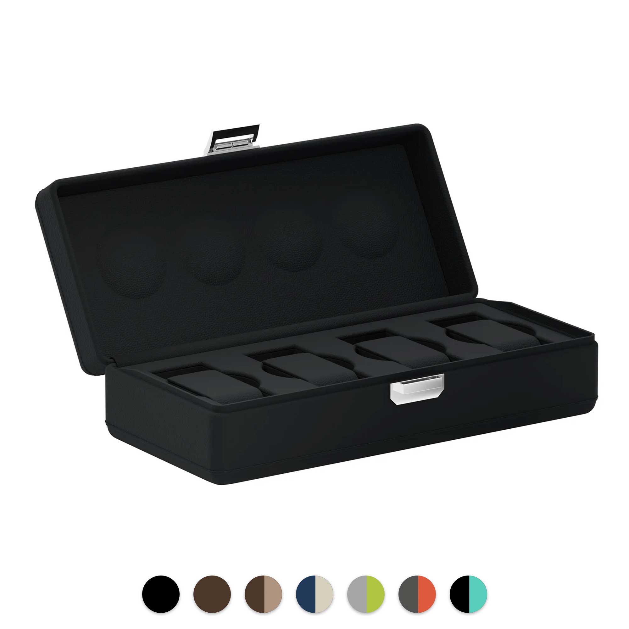 ​Scatola del Tempo - 4 watches leather carrying case Valigetta