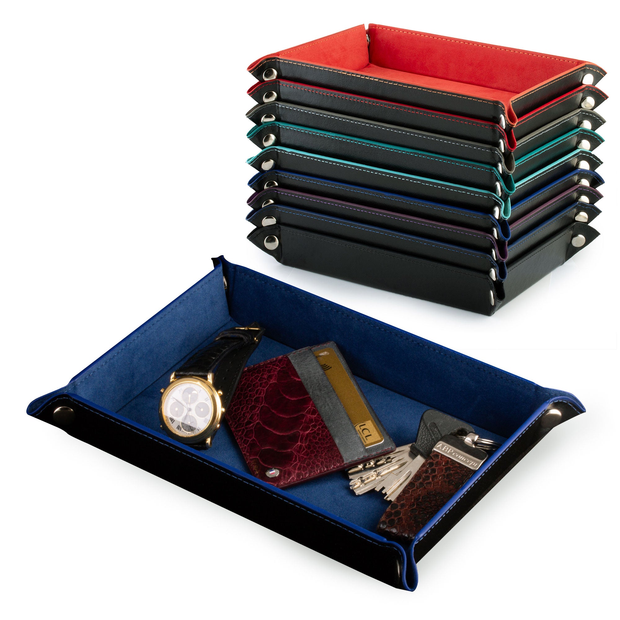 Valet tray - Storage for watches, leather goods, horology tools...