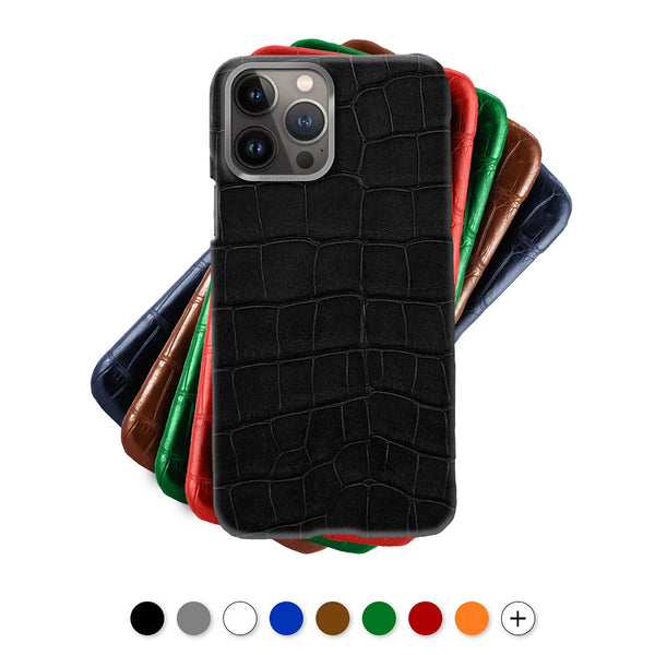 Cardholder Case for iPhone 14 Pro Max in Genuine Alligator