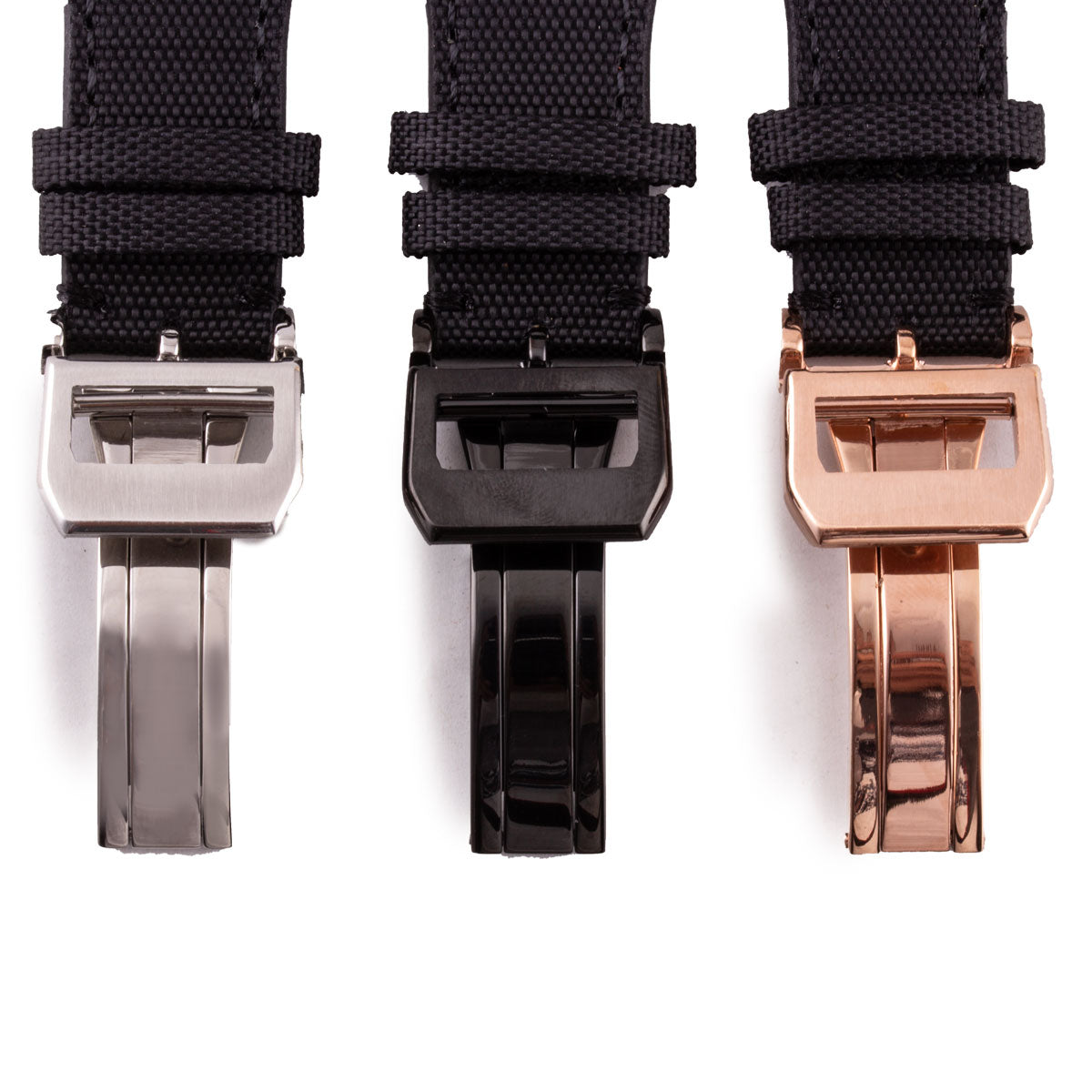 IWC Pilot - Cordura Type fabric watch strap (black, kaki)