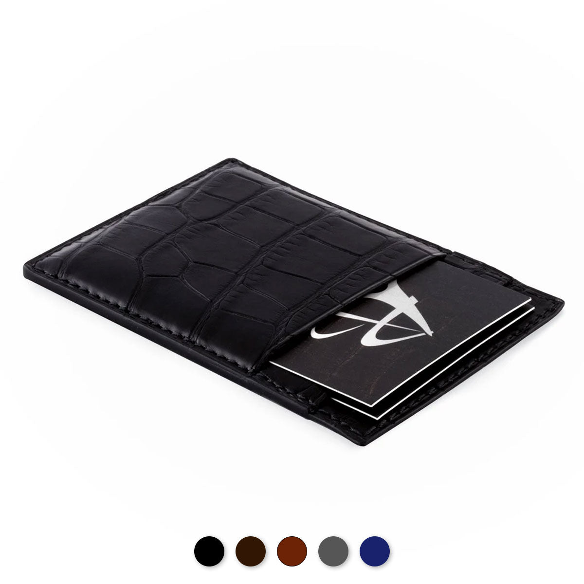Multiple Wallet Crocodilien Matte - Wallets and Small Leather