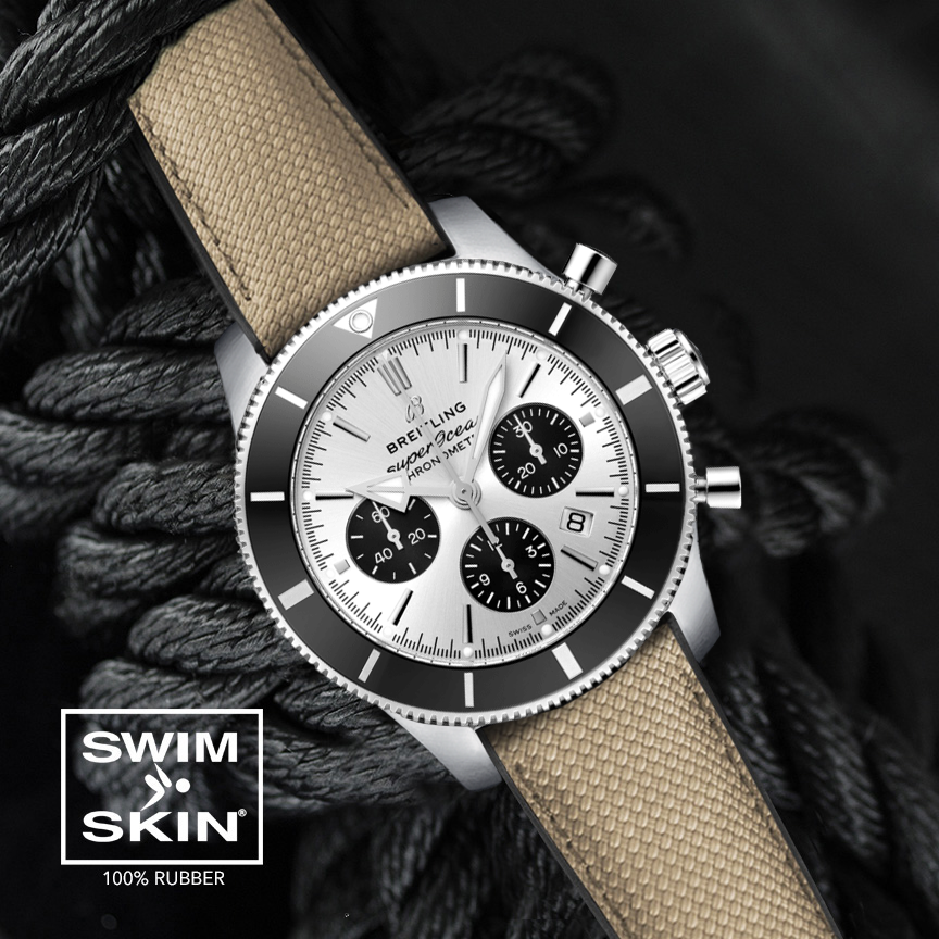 Breitling - Rubber B strap for Superocean 44mm - SwimSkin® – ABP Concept