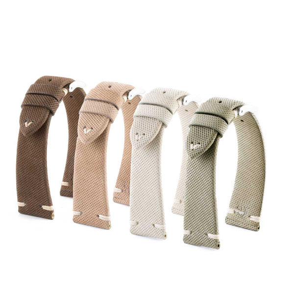 Cordura Type fabric watch band (black, grey, blue, kaki, burgundy, beige)