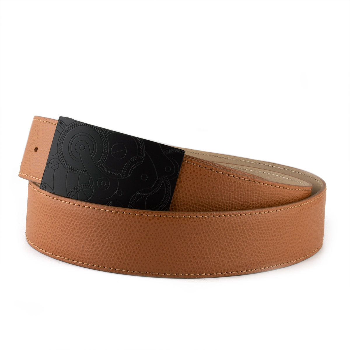 Black Barenia / Luxury Hermes French calf leather strap General style