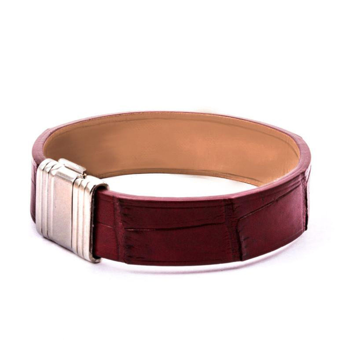 Aftermarket Bracelet/Strap Brown Leather Strap for Louis Vuitton Tambour in Crocodile/Alligator Grain