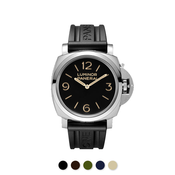 Bracelet de montre silicone marron style Panerai