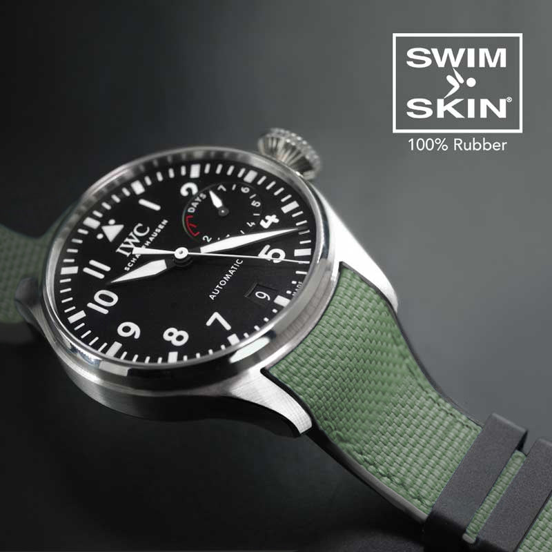 IWC Pilot - Cordura Type fabric watch strap (black, kaki)