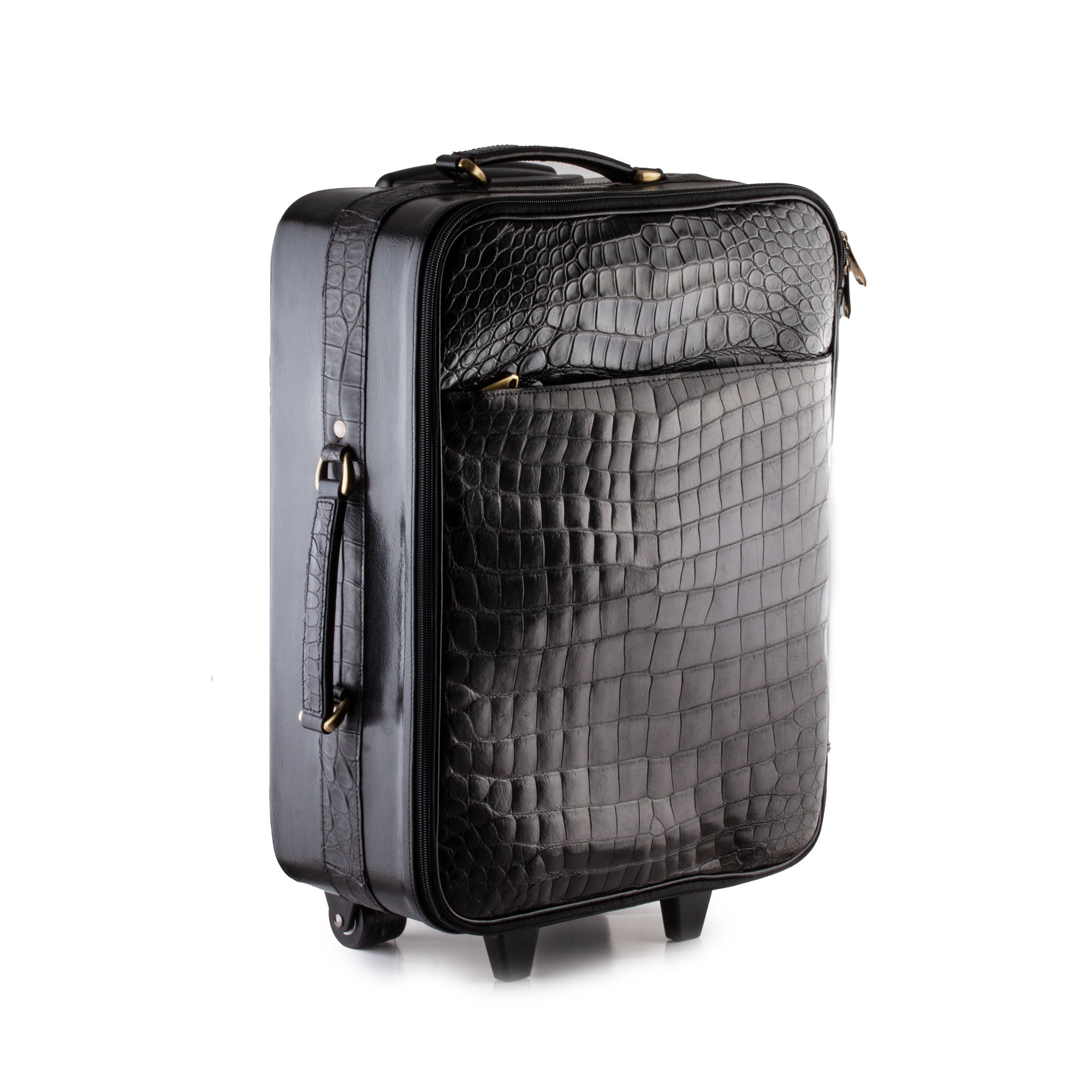 Genuine Crocodile Leather Luggage Bag Business Trolley Briefcase Trave